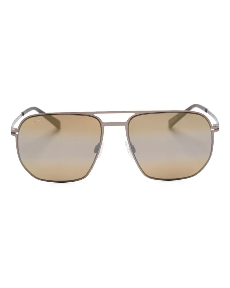 Maui Jim Shark's Cove Pilotenbrille - Silber Silber