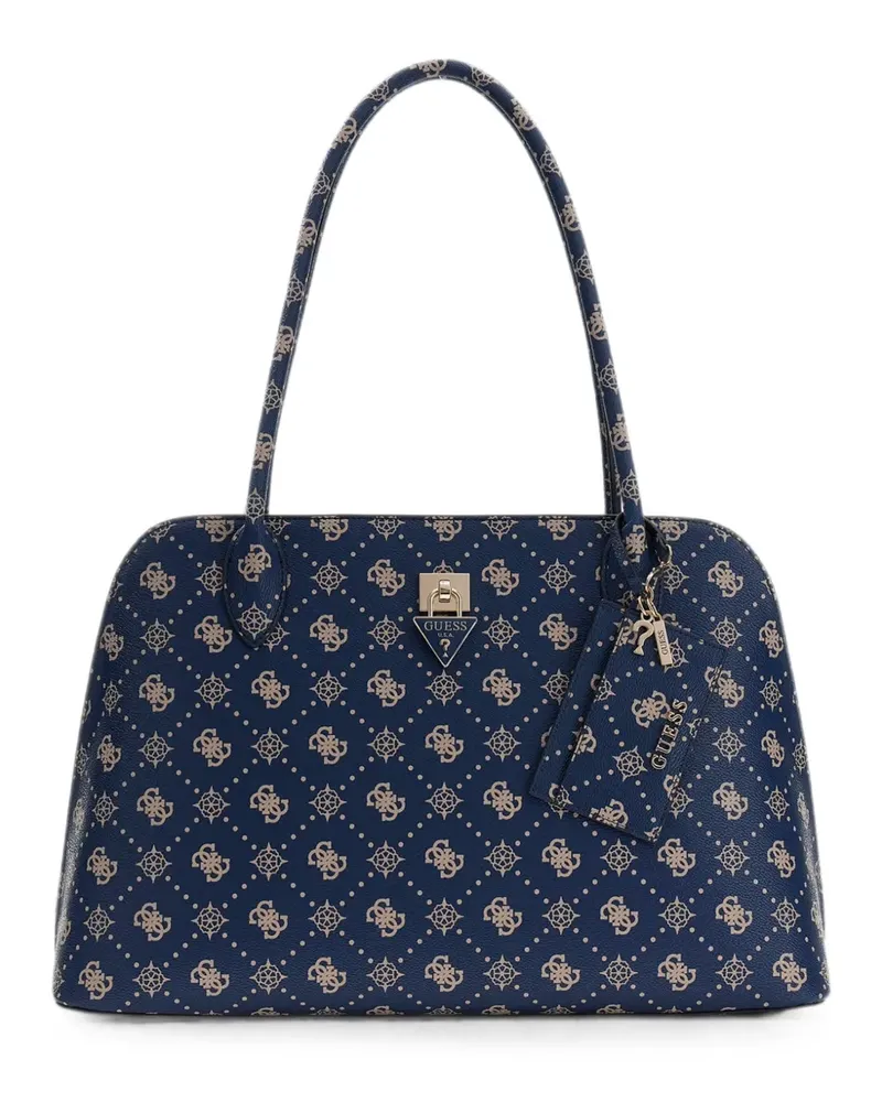 Guess Gürteltasche mit Monogramm-Print - Blau Blau