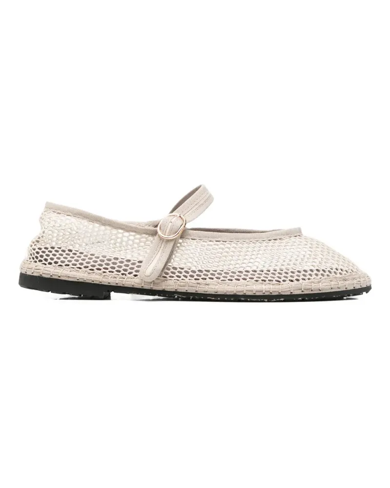 FLABELUS Isabella mesh ballet flats - Nude Nude