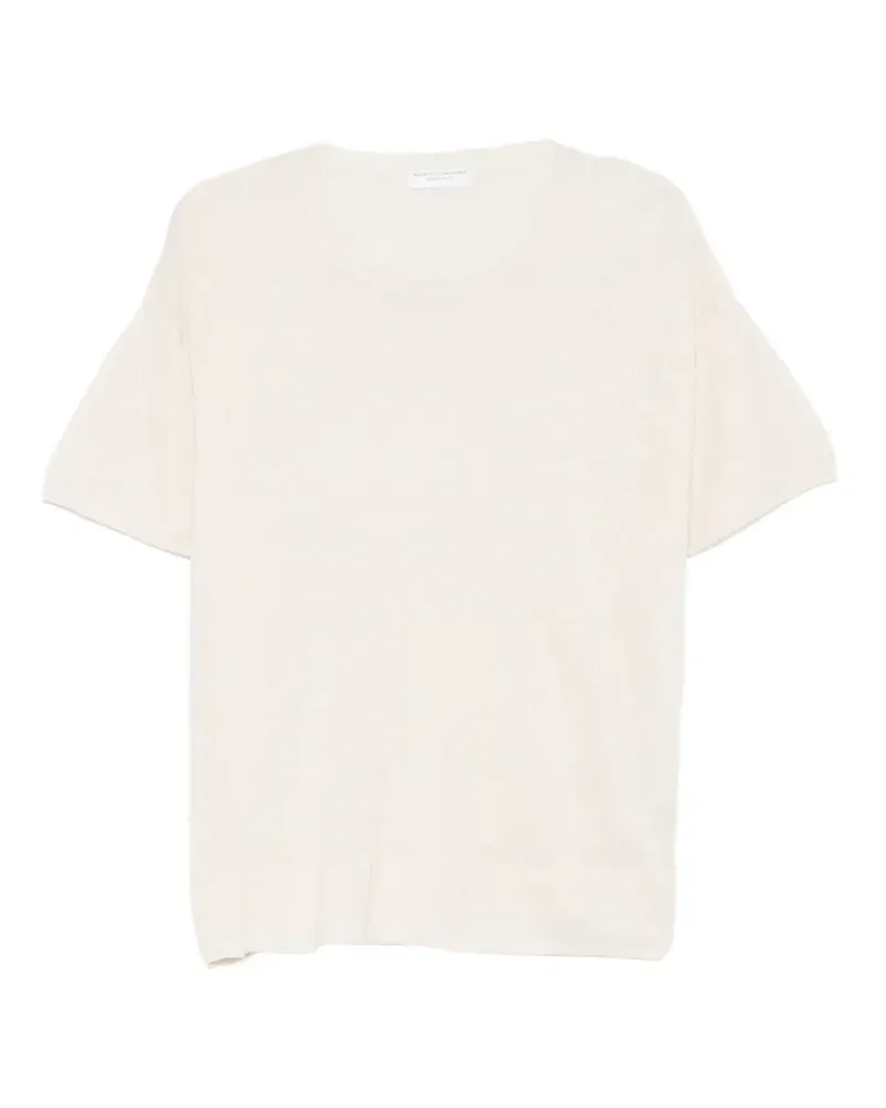 Majestic round neck short-sleeve T-shirt - Nude Nude