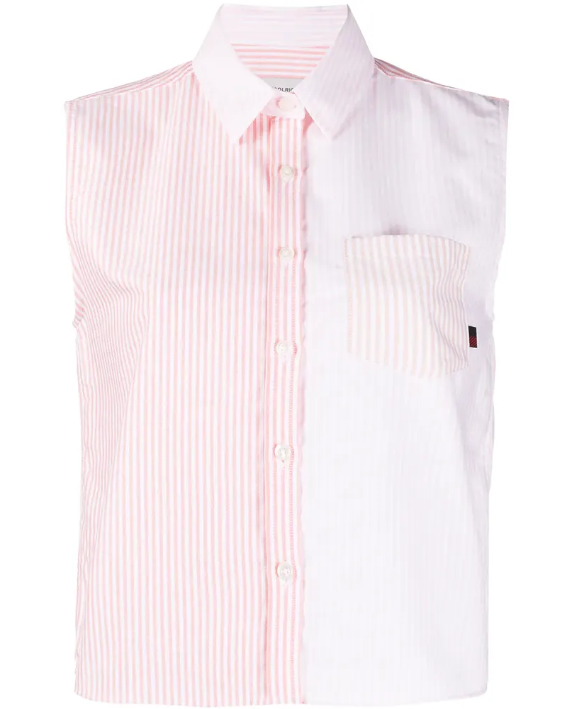 Woolrich Gestreiftes Oxford-Hemd - Rosa Rosa