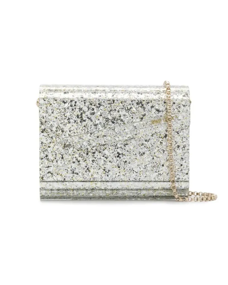 Jimmy Choo Candy Clutch mit Glitter-Effekt - Grau Grau