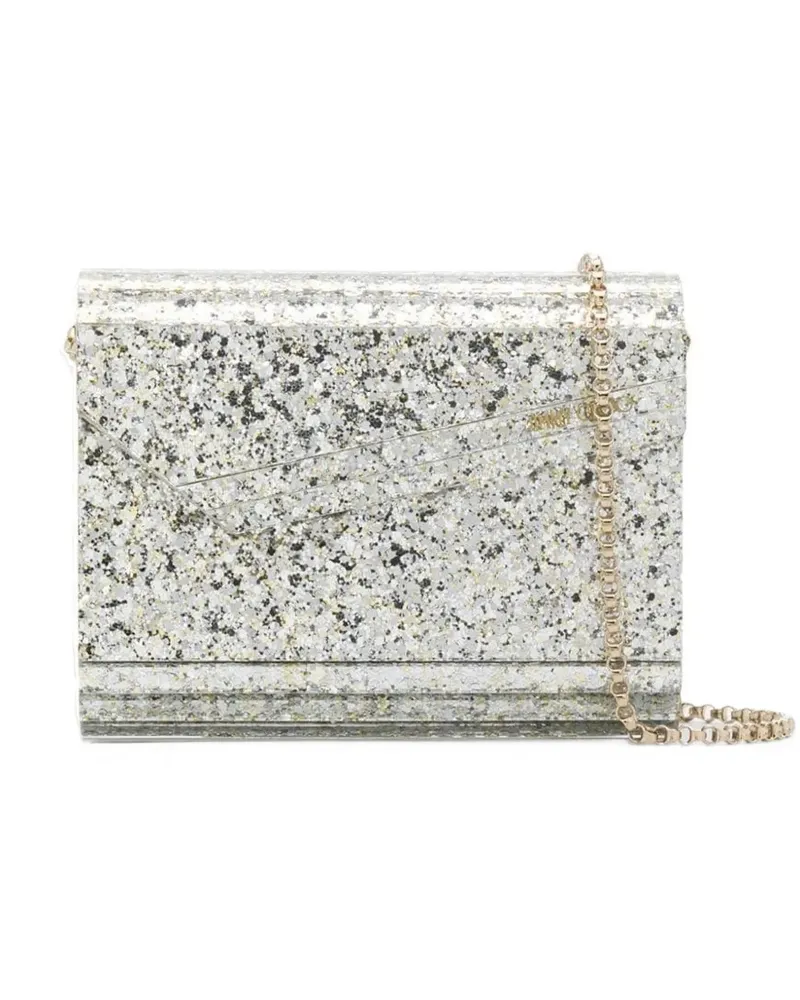 Jimmy Choo Candy Clutch mit Glitter-Effekt - Grau Grau