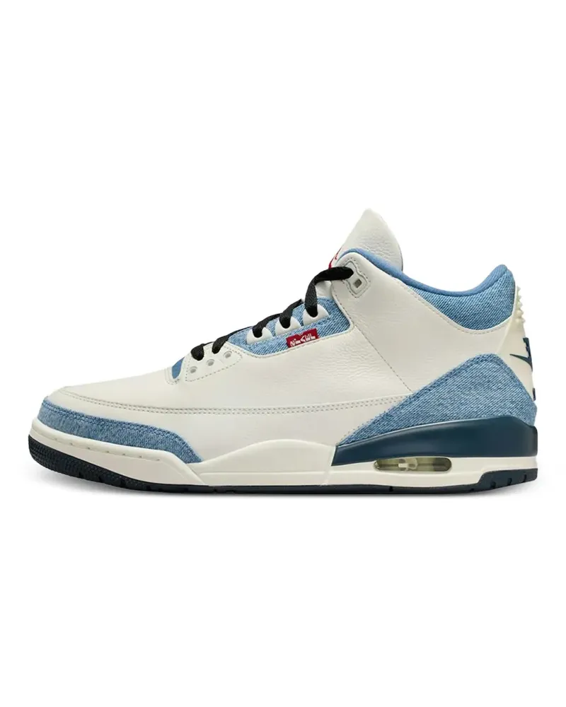 Jordan x Levi's Air  3 High-Top-Sneakers - Weiß Weiß