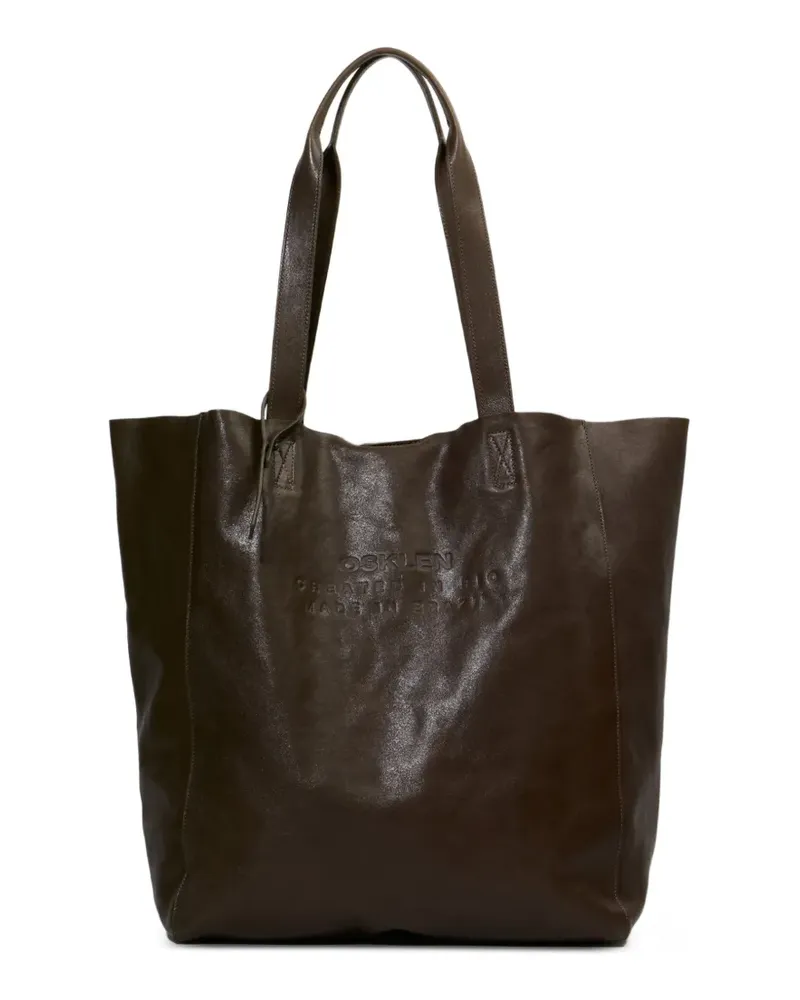 Osklen Tote Bag mit Prägung - Braun Braun