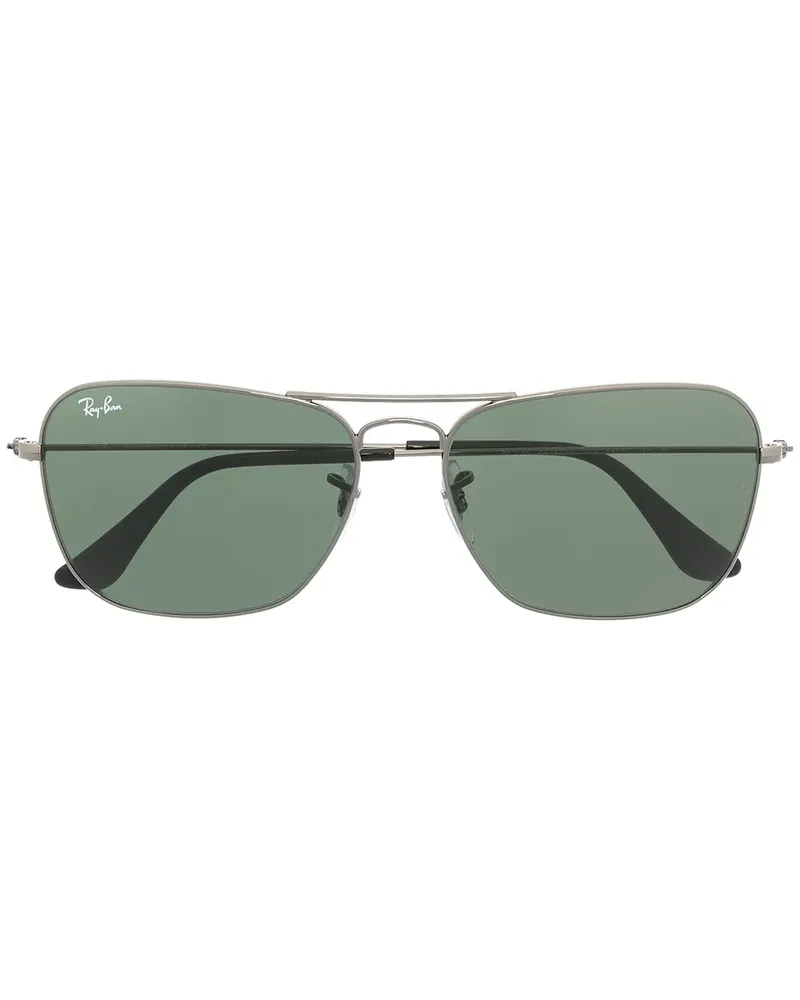Ray Ban Sonnenbrille mit eckigem Gestell - Schwarz Schwarz