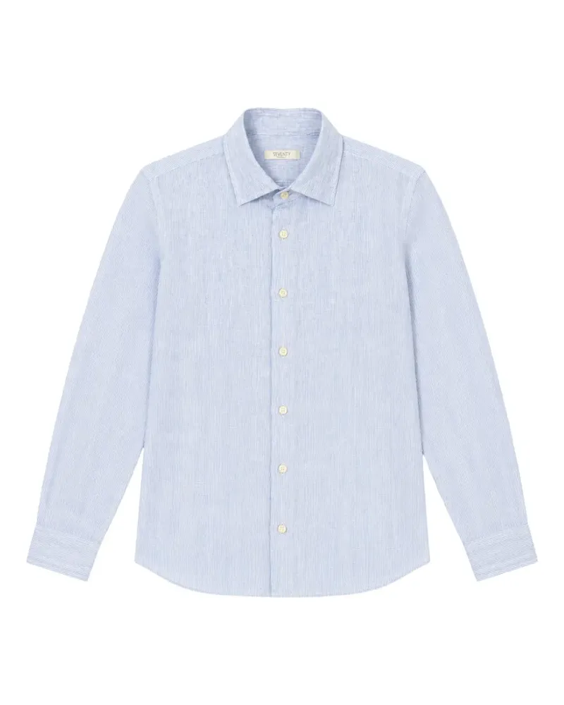 Seventy striped linen shirt - Blau Blau
