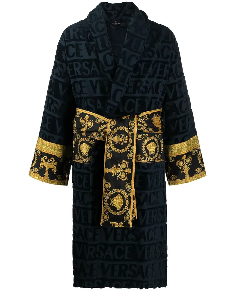 Versace I Love Baroque bathrobe Blau