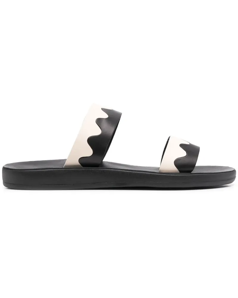 Ancient Greek Sandals Paralia Pantoletten - Schwarz Schwarz