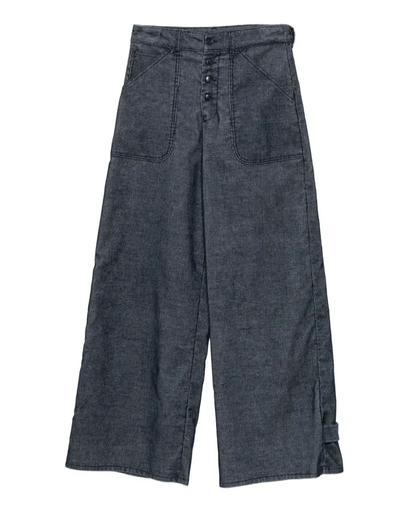 Emporio Armani Hose mit Nadelstreifen - Blau Blau