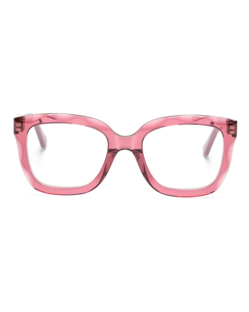 Chloé Brille mit eckigem Gestell - Rosa Rosa