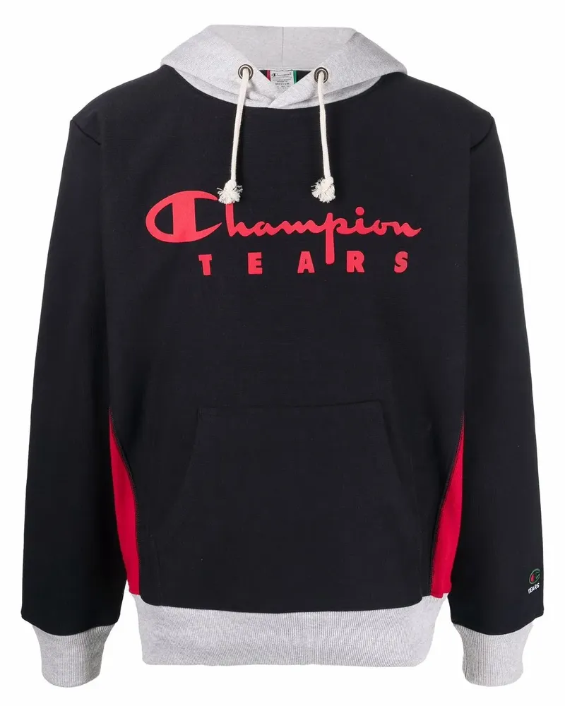 Champion Hoodie mit Logo-Print - Schwarz Schwarz