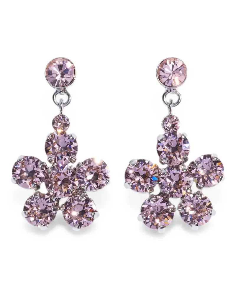 Simone Rocha Daisy Ohrringe mit Kristallen - Silber Silber