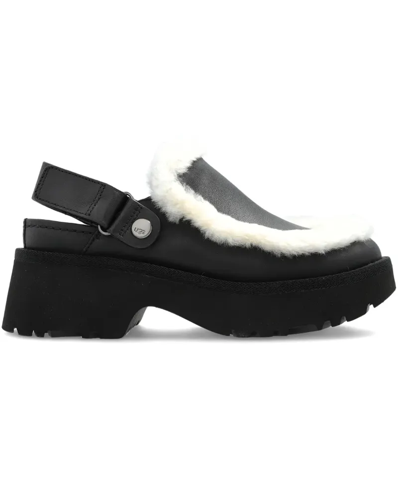 UGG Esmee Mules mit Pelzbesatz 51mm - Schwarz Schwarz