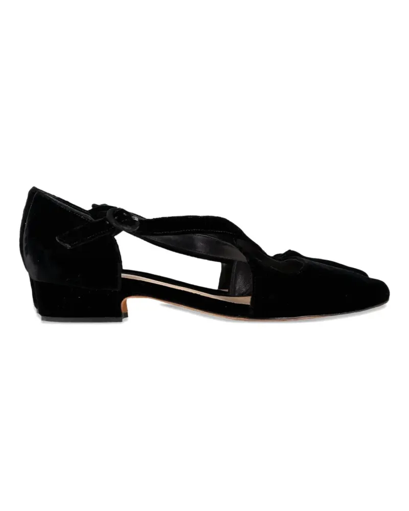 Alexandre Birman crisscross ballet flats - Schwarz Schwarz