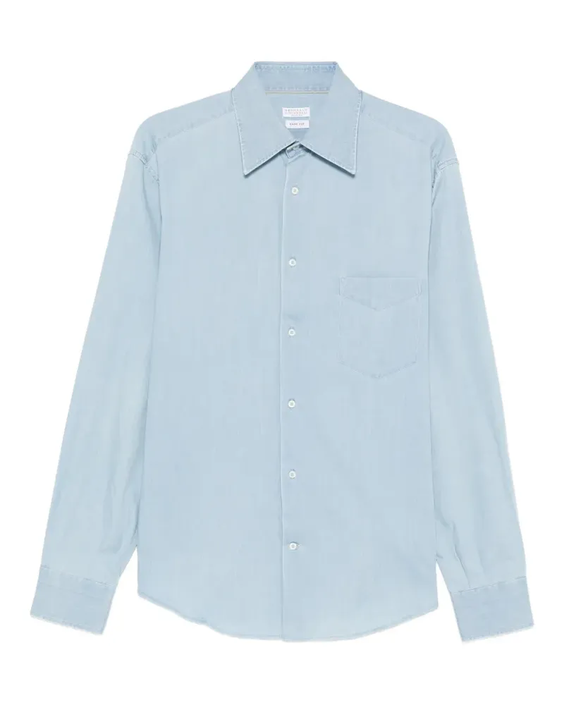 Brunello Cucinelli pocket shirt - Blau Blau