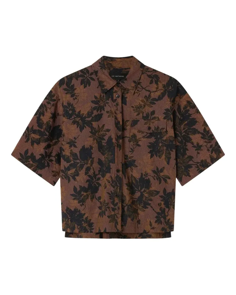 Lee Mathews Ivy floral-pattern shirt - Braun Braun
