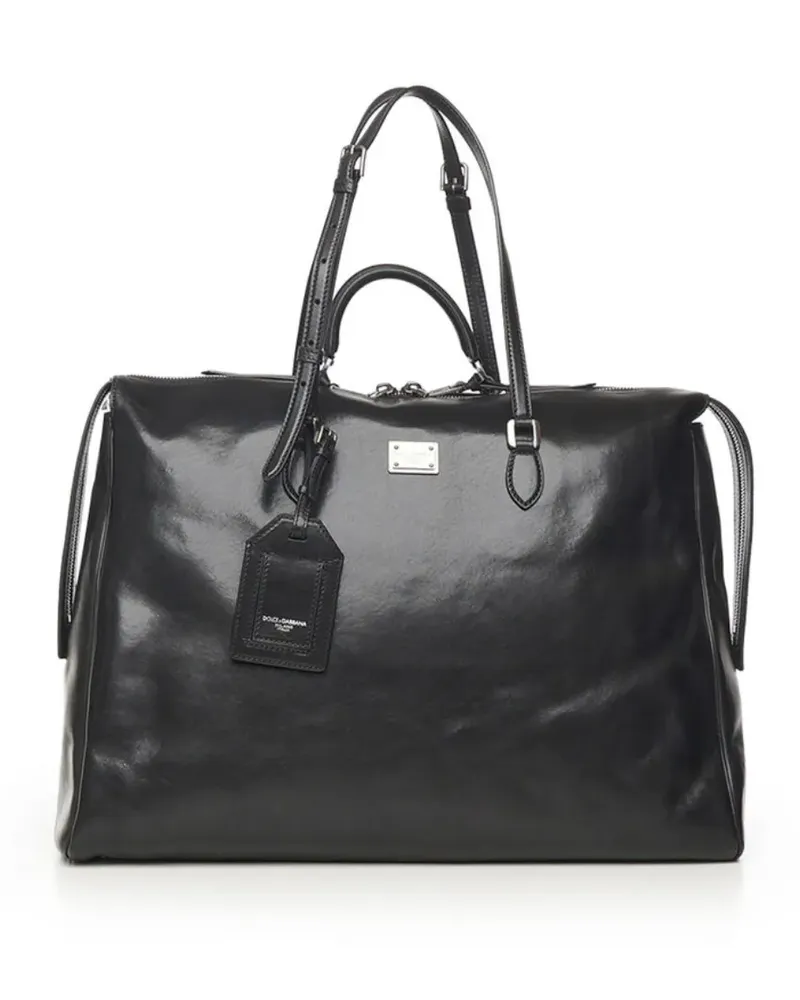 Dolce & Gabbana Vittoria Handtasche aus Kalbsleder - Schwarz Schwarz