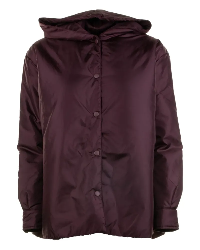 ASPESI Kapuzenjacke mit Druckknöpfen - Violett Violett