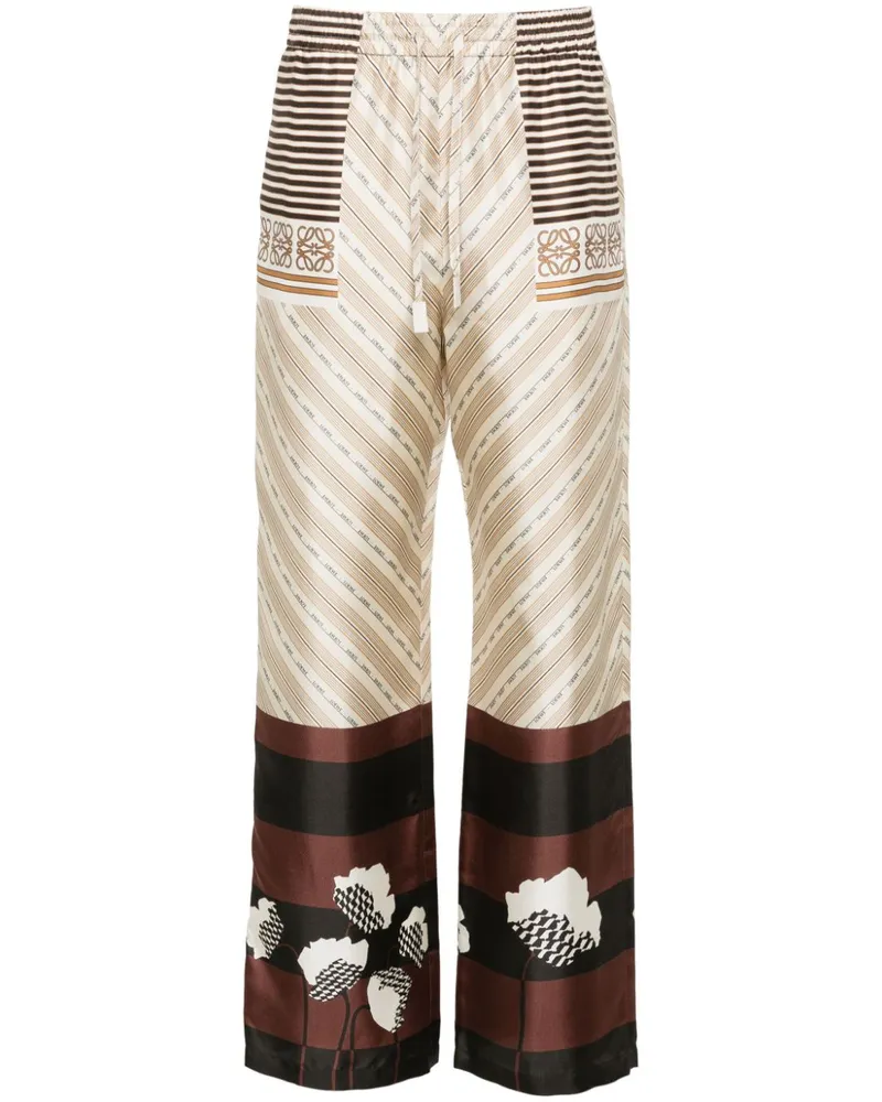 Loewe Gerade Hose mit Print - Nude Nude