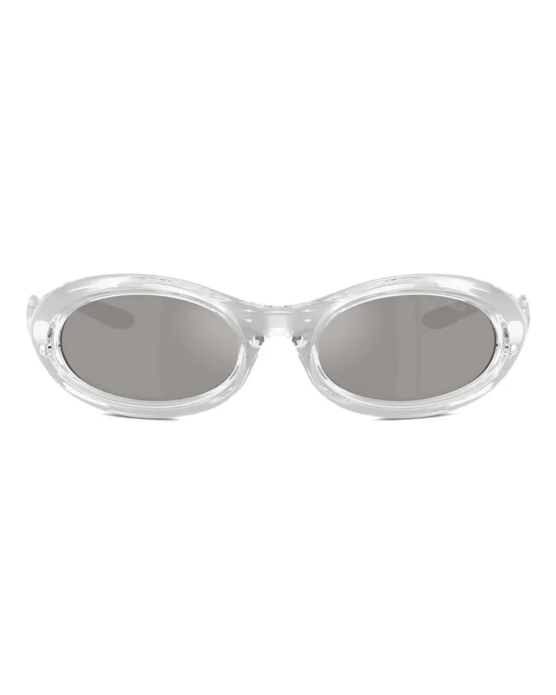 Diesel Sonnenbrille mit ovalem Gestell - Grau Grau