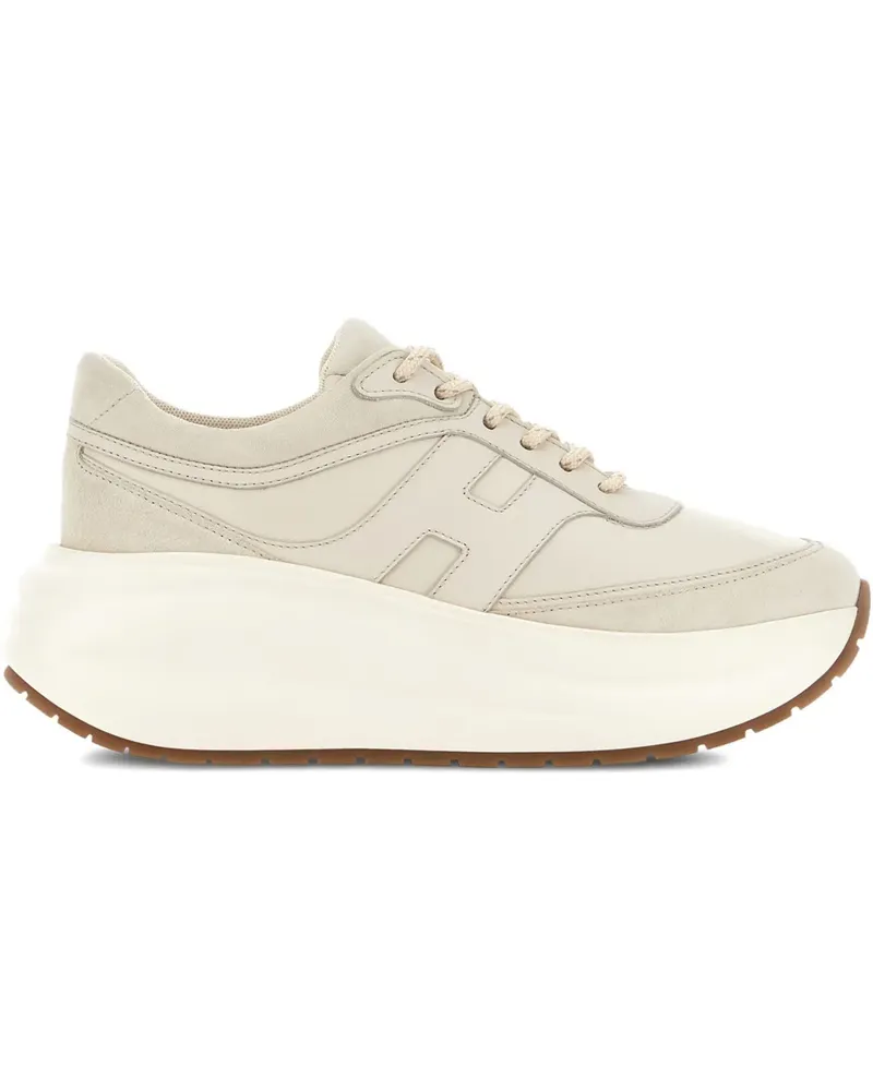 Hogan H696 Chunky Runner Sneakers - Nude Nude