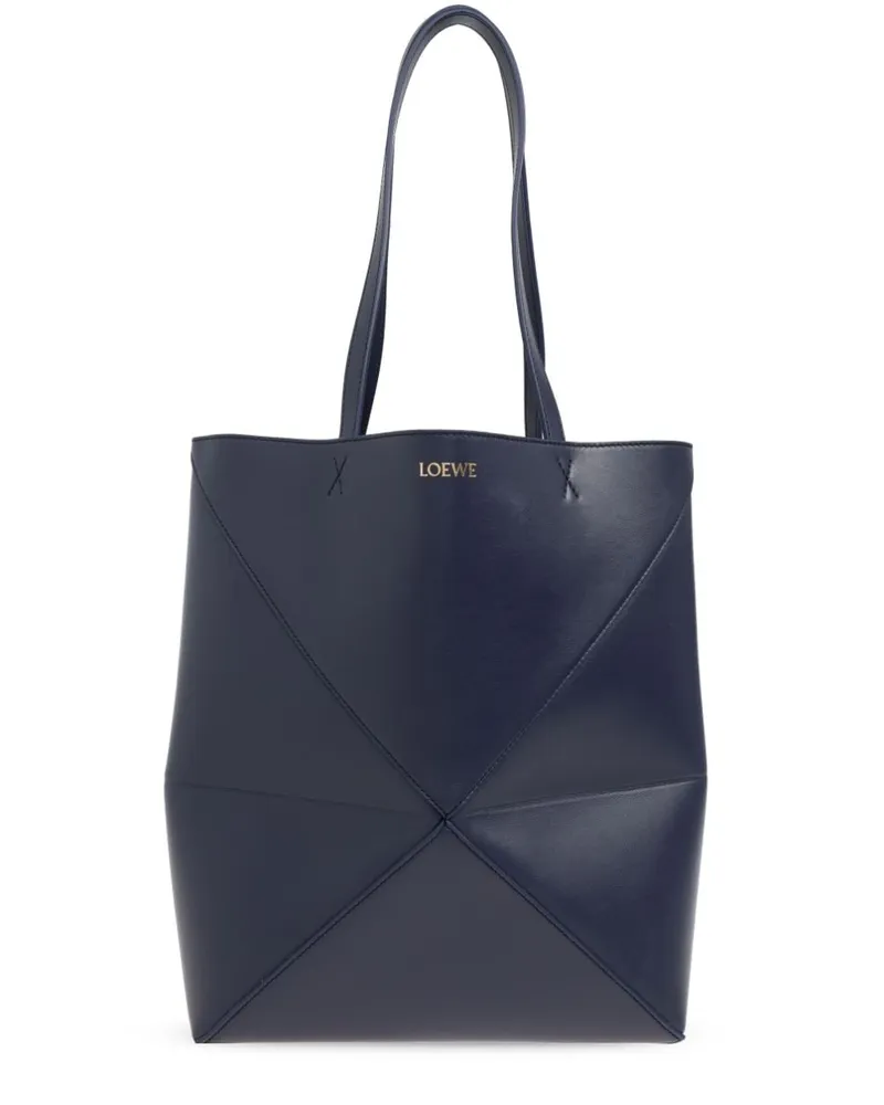 Loewe Mittelgroßer Puzzle Shopper - Blau Blau