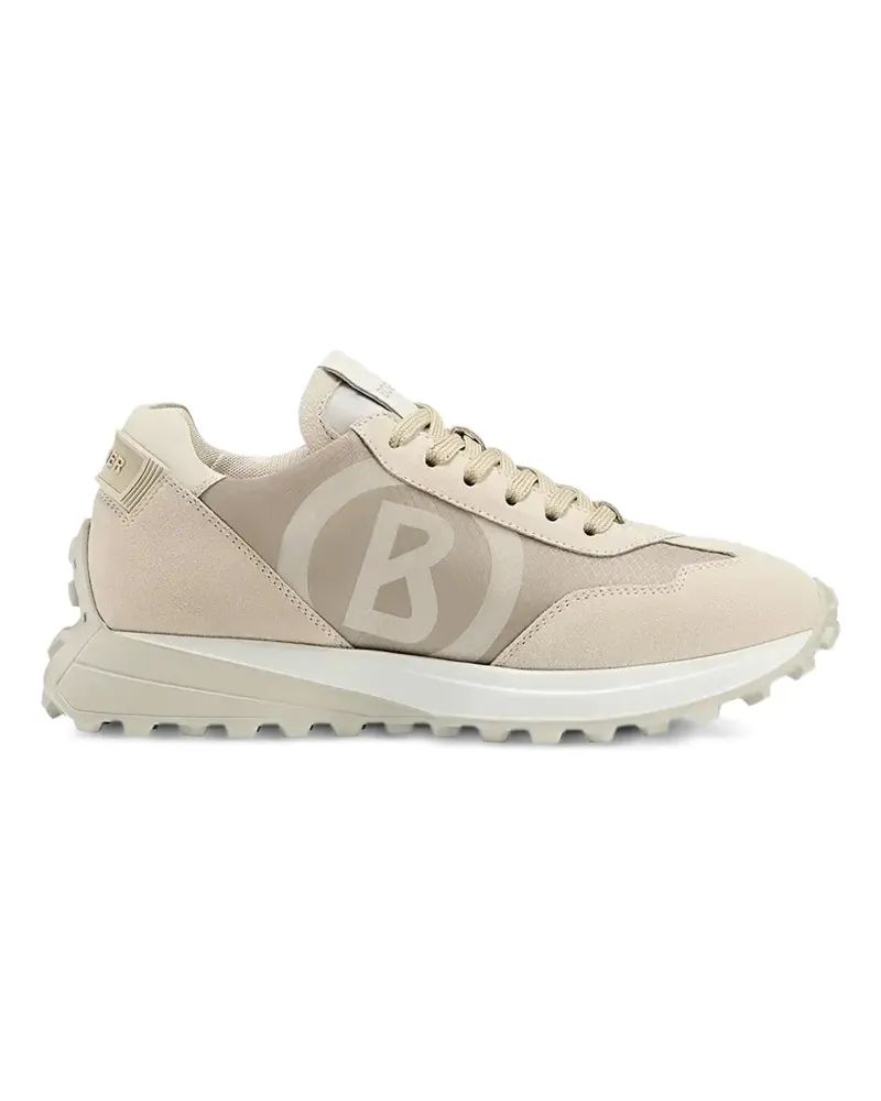 Bogner logo-print panelled sneakers - Nude Nude