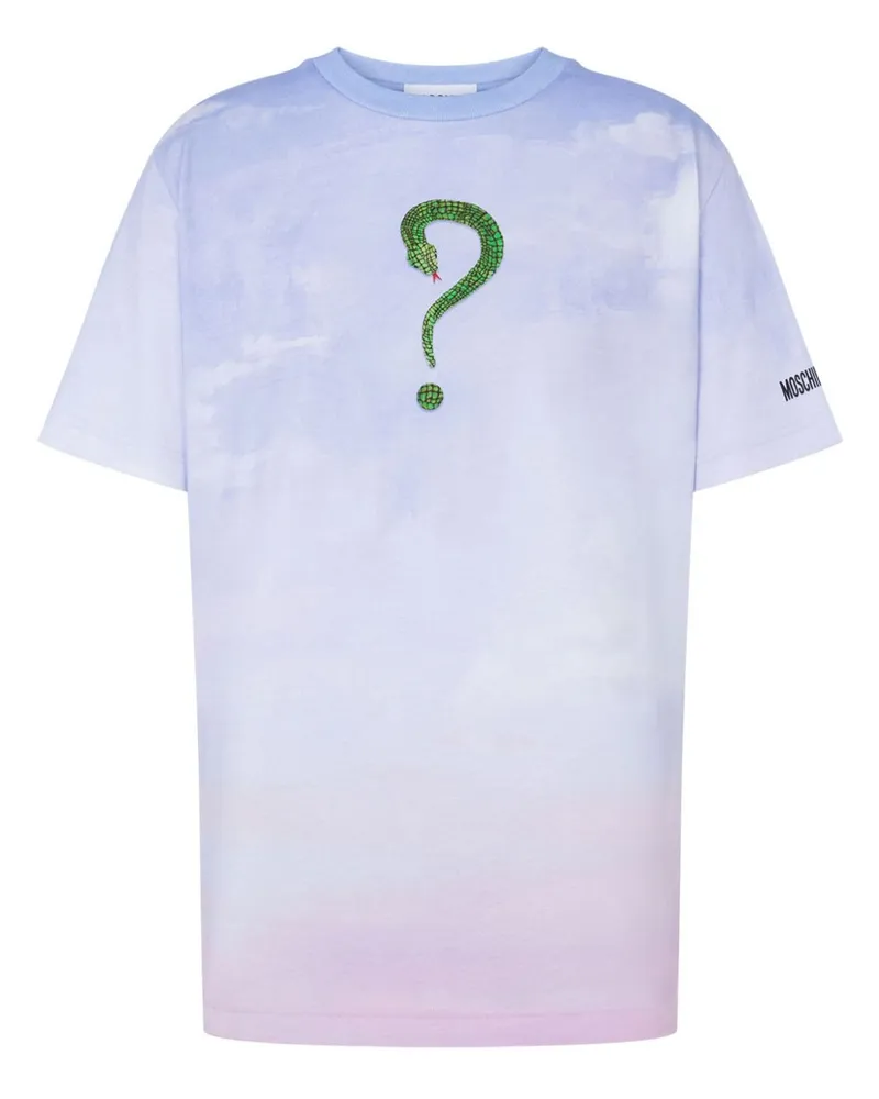 Moschino T-Shirt mit Print - Grau Grau