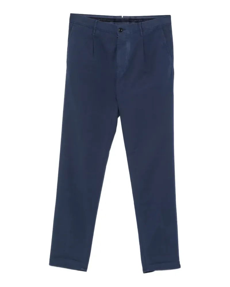 Incotex pleated-detail chino trousers - Blau Blau