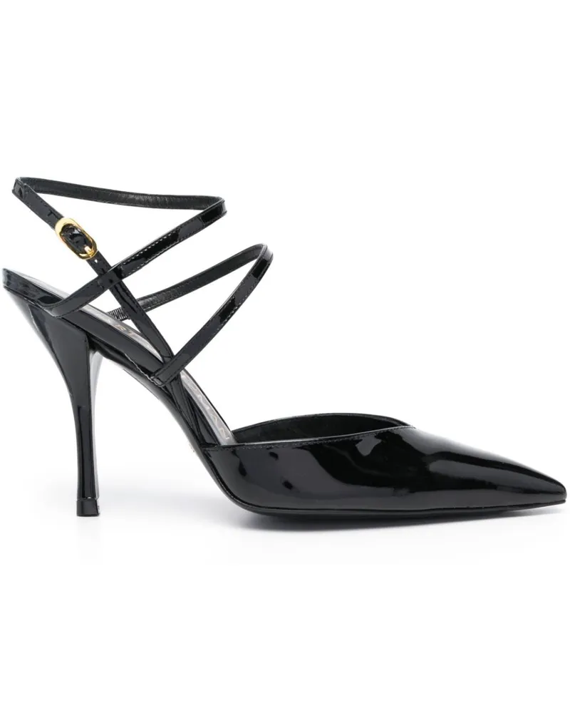 Stuart Weitzman Strapeze Pumps 100mm - Schwarz Schwarz