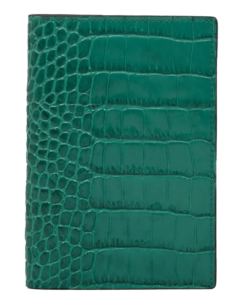 Smythson Mara Pass-Etui - Grün Grün