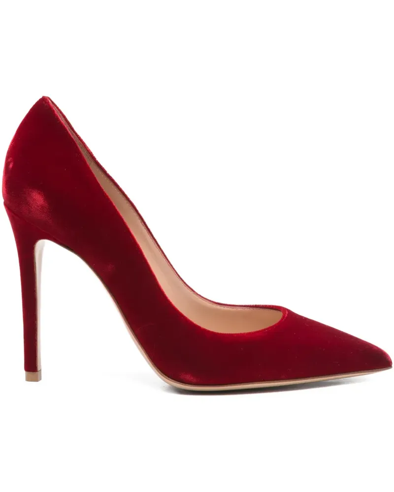 Gianvito Rossi Pumps aus Samt - Rot Rot
