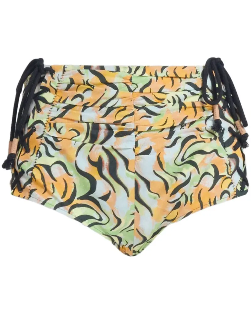 Marni Popeline-Shorts mit grafischem Print - Orange Orange