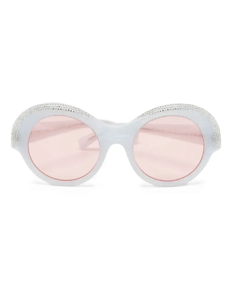 Alexandre Vauthier x Alain Mikli Sonnenbrille mit rundem Gestell - Blau Blau