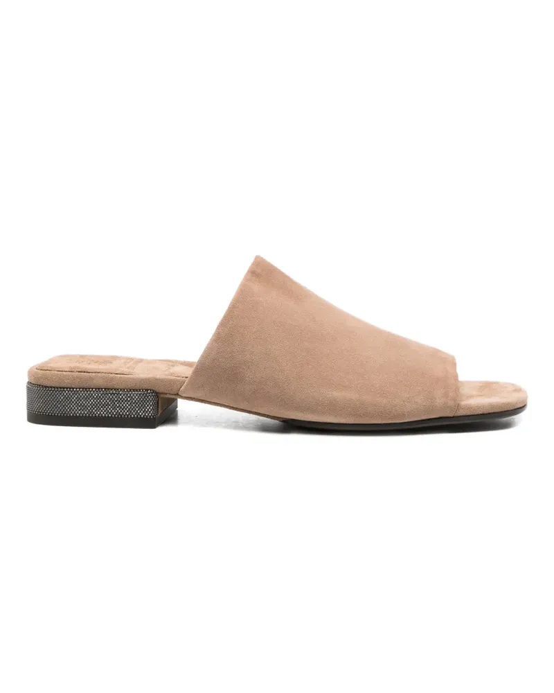 Brunello Cucinelli suede sandals - Braun Braun