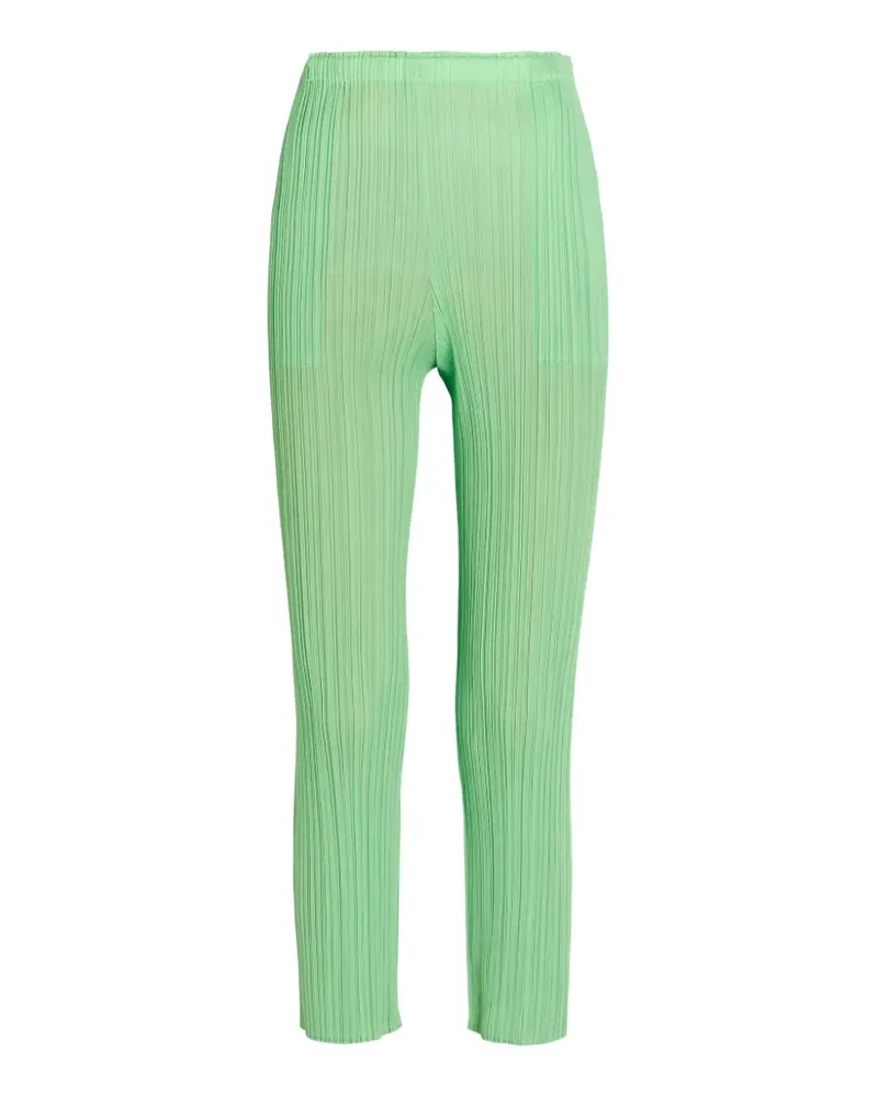 Issey Miyake Hose mit Bundfalten - Grün Grün