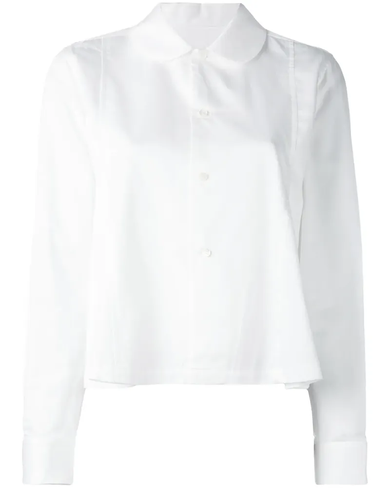 Comme des Garçons Hemd mit Bubikragen - Weiß Weiß