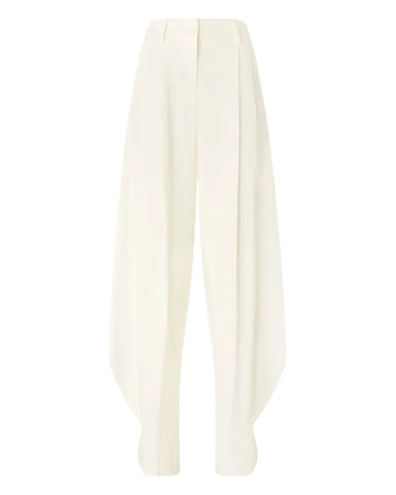 Genny Plissierte Hose - Weiß Weiß