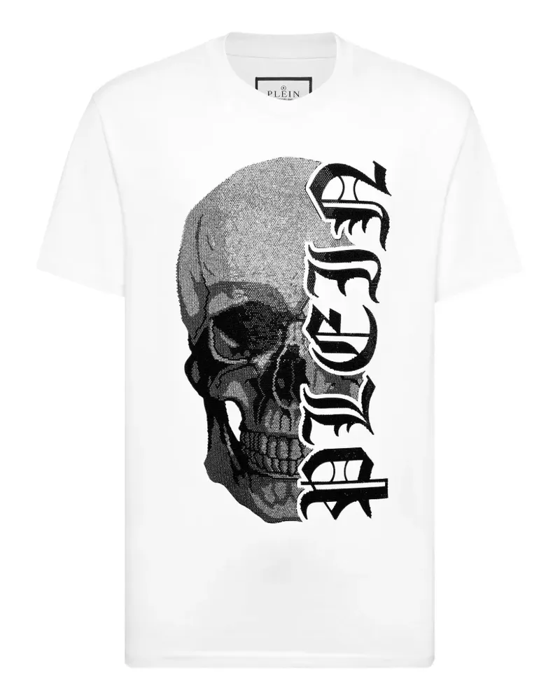 Philipp Plein Gothic Plein Stones T-Shirt - Weiß Weiß