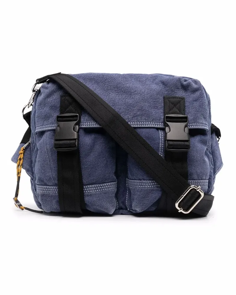 Diesel Rucksack im Kuriertaschen-Design - Blau Blau