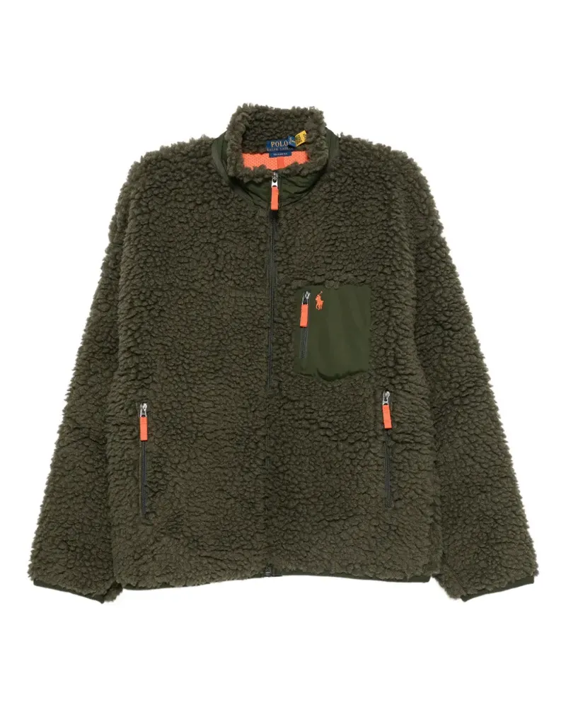 Ralph Lauren fleece-texture zip-up jacket - Grün Grün