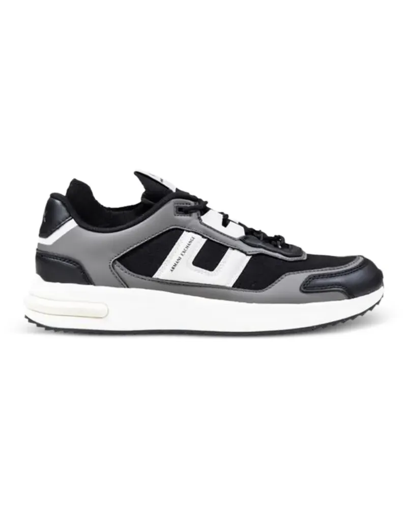 Armani Exchange Sneakers mit Mesh-Einsatz - Schwarz Schwarz