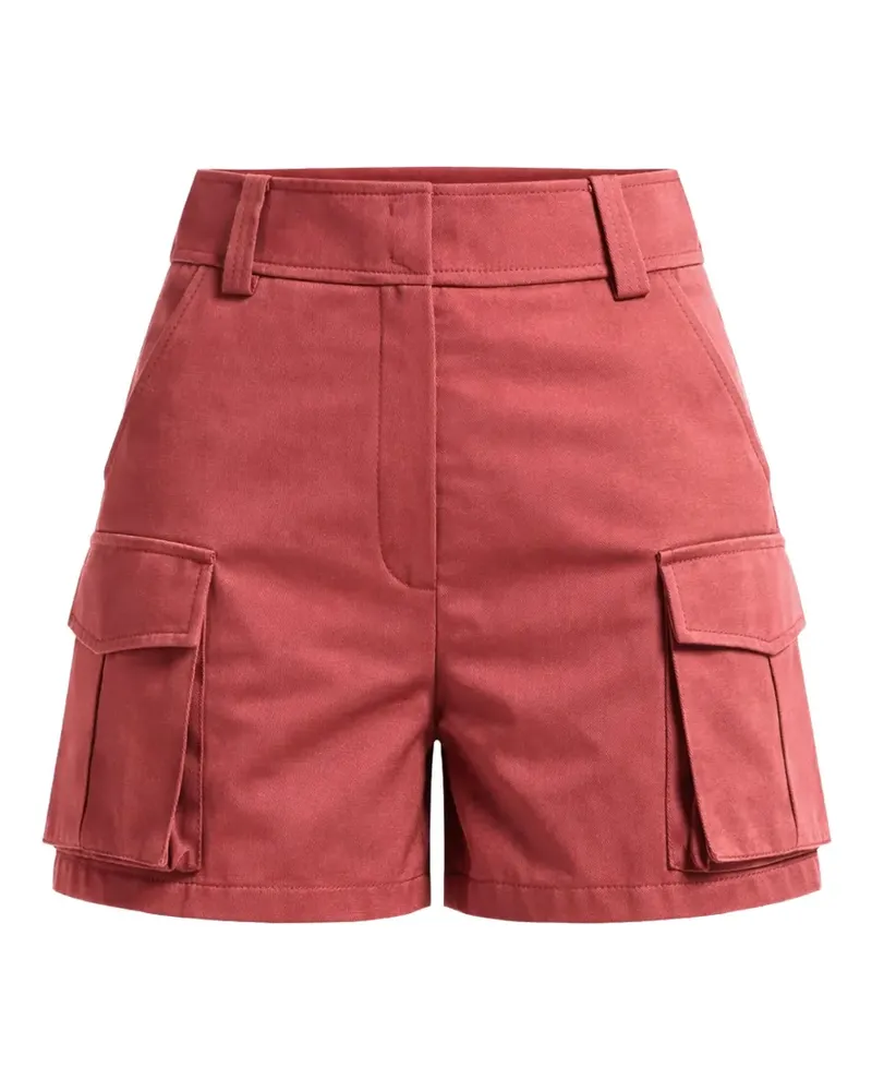 Elie Saab Gabardine-Shorts mit aufgesetzten Taschen - Rot Rot