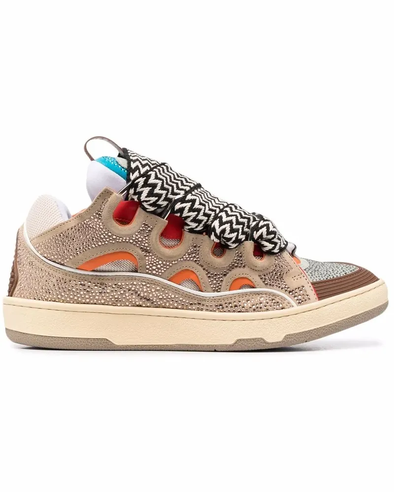 Lanvin Curb Sneakers - Nude Nude