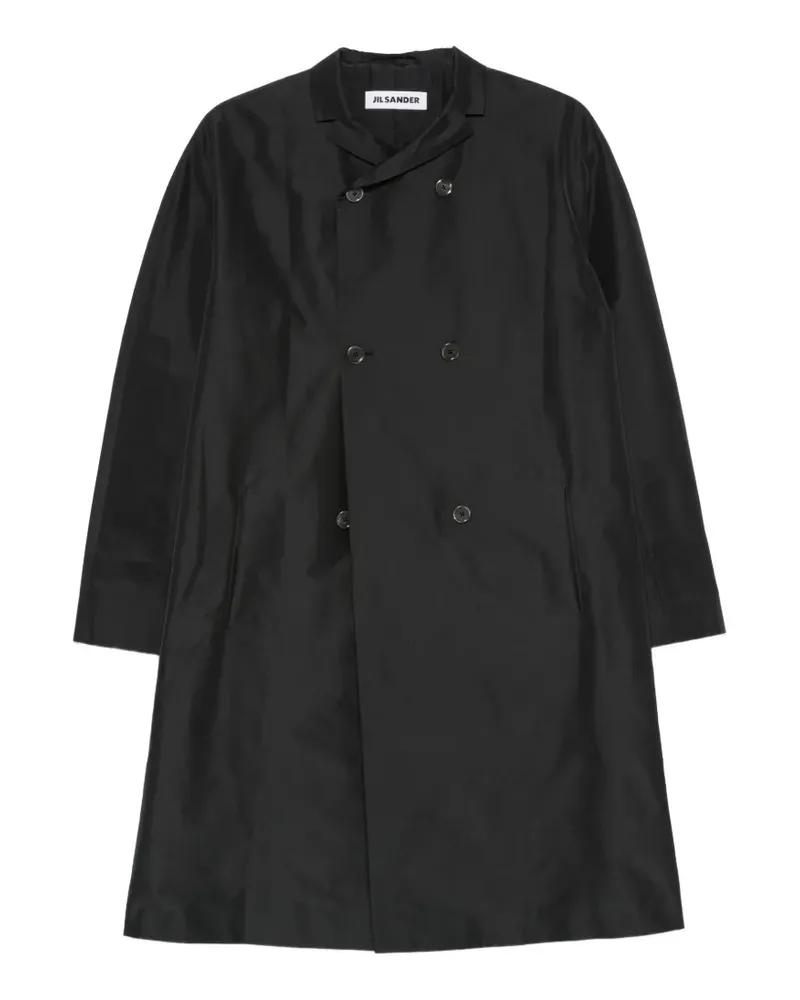 Jil Sander double-breasted notch-lapel coat - Schwarz Schwarz