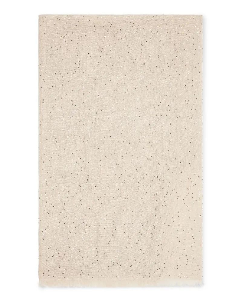 Brunello Cucinelli Schal mit Pailletten - Nude Nude
