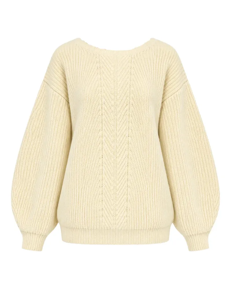 Semicouture Gerippter Pullover - Nude Nude