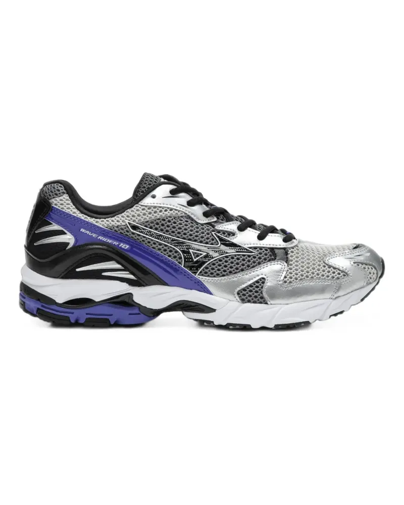 Mizuno WAVE RIDER SPORT - HARBOR MIST/BLACK/ - Silber Silber