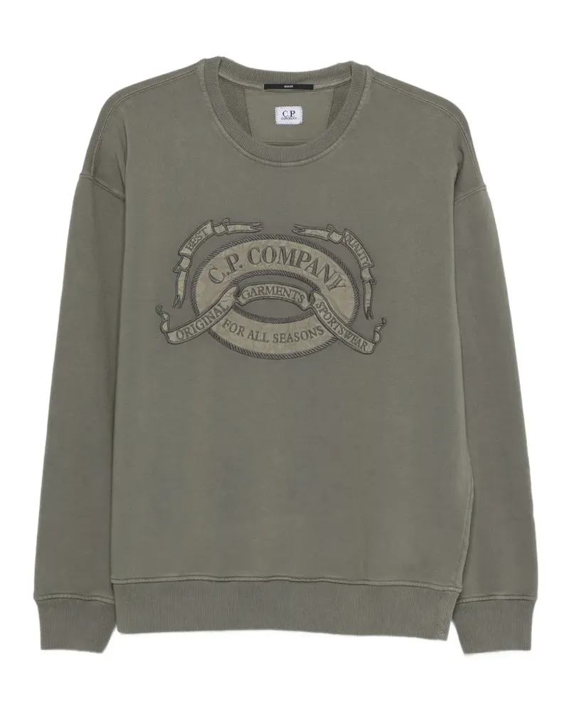 C.P. Company embroidered-logo sweatshirt - Grün Grün
